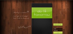 DO IT TOMORROW